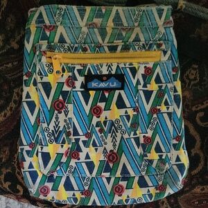 Kavu Multicolor Geometric Crossbody Bag